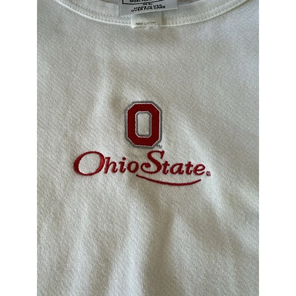 Riders Sport Ohio State Buckeyes Embroidered Crewneck Sweatshirt Womens XL USA